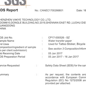 certifikace papíru a zakázková výroba tetovaček