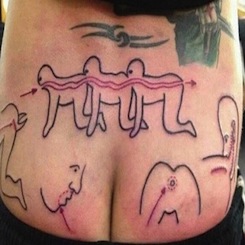 odporné bizár tetování
